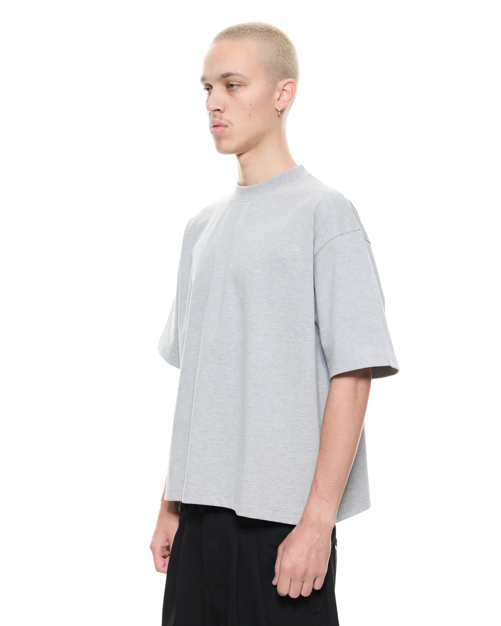 SIGNATURE BLANK T-SHIRT - MARLE GREY - Image 5