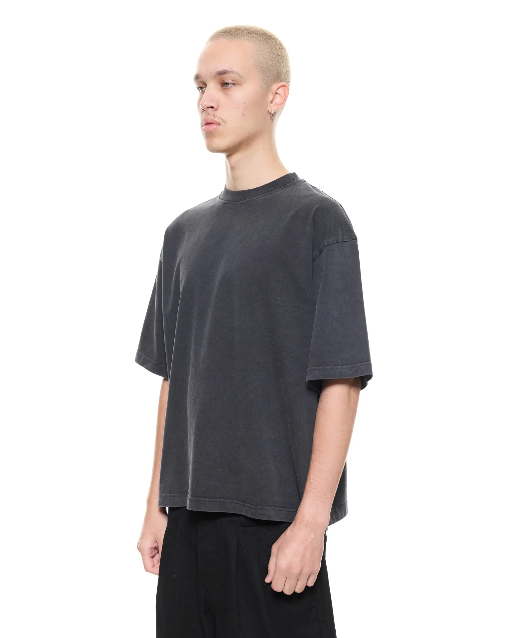 SIGNATURE BLANK T-SHIRT - WASHED BLACK - Image 4