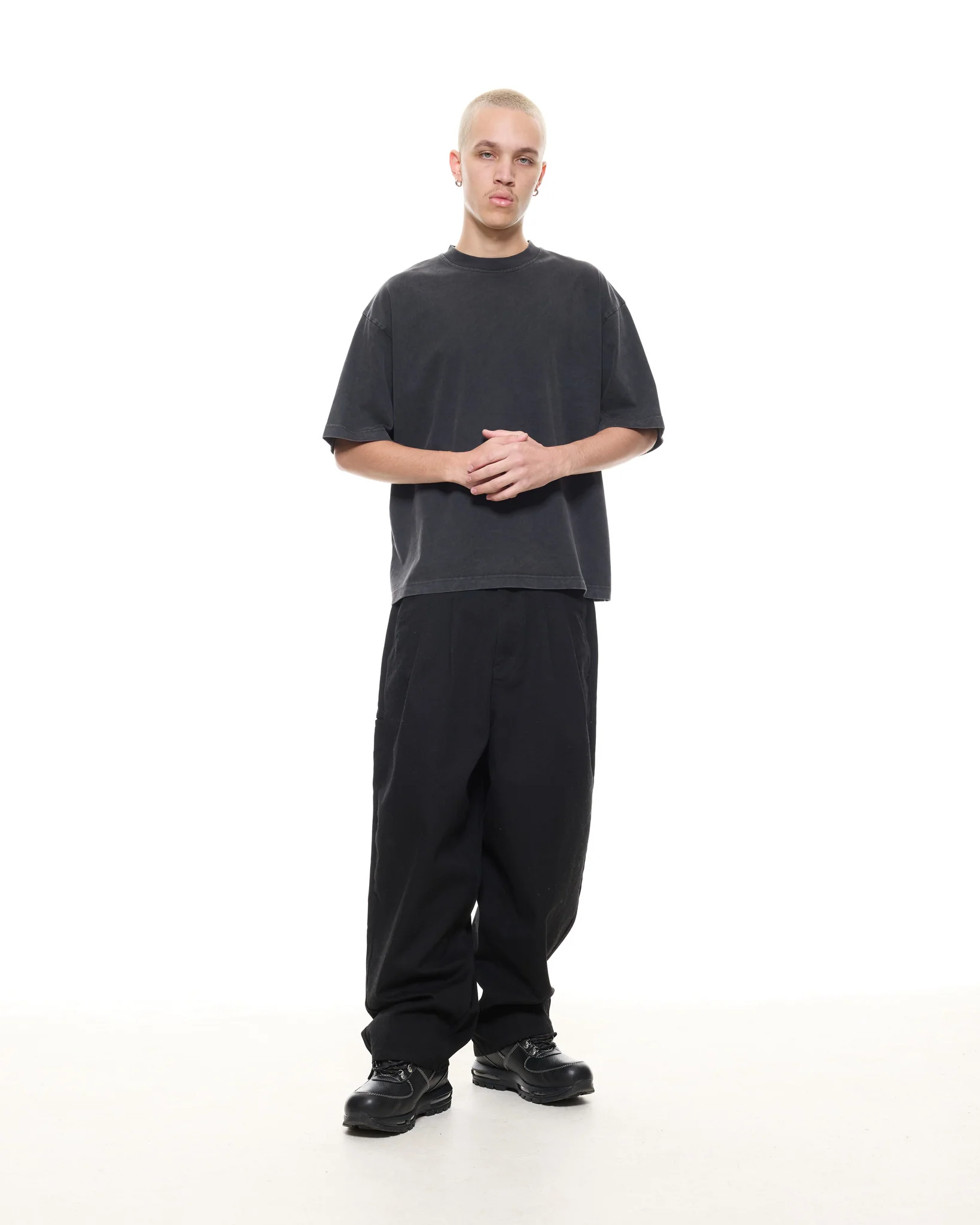 SIGNATURE BLANK T-SHIRT - WASHED BLACK - Image 5