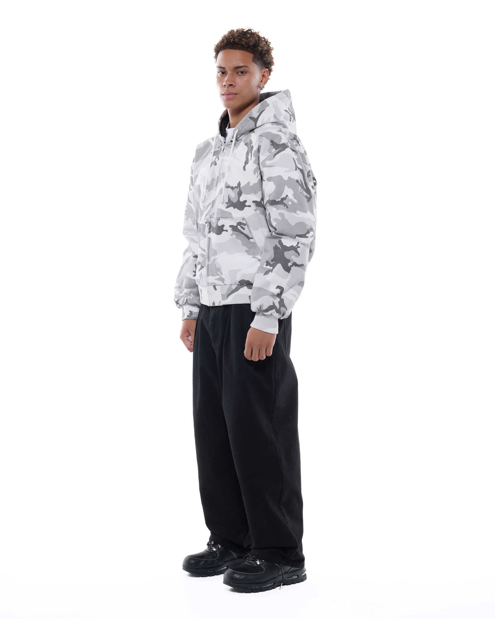 WORKWEAR HOODIE - SNOW CAMO - Image 5