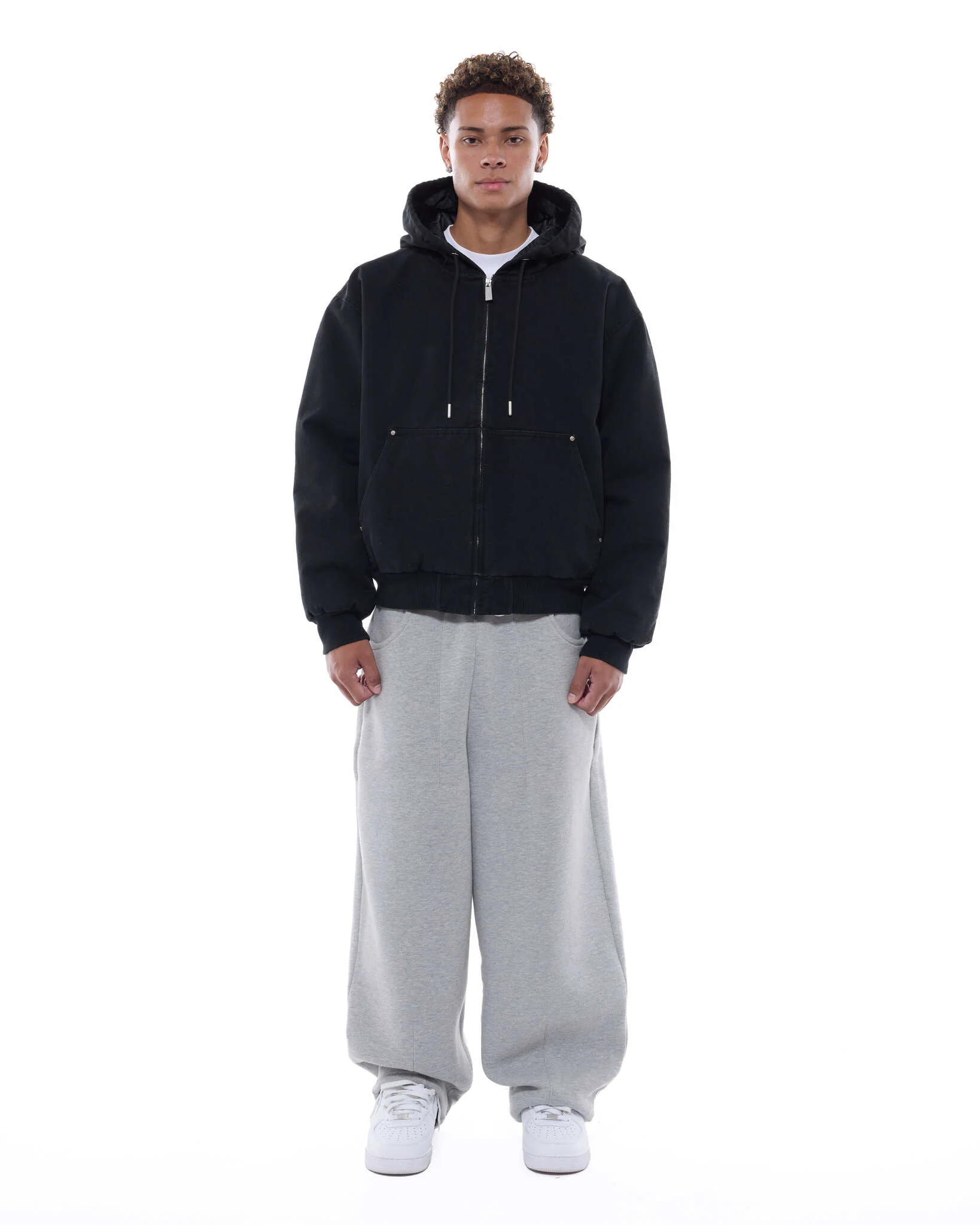 WORKWEAR HOODIE - WASHED BLACK - Image 3