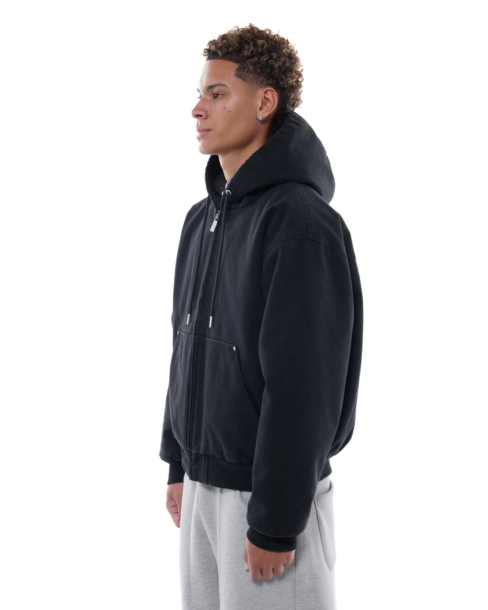 WORKWEAR HOODIE - WASHED BLACK - Image 4