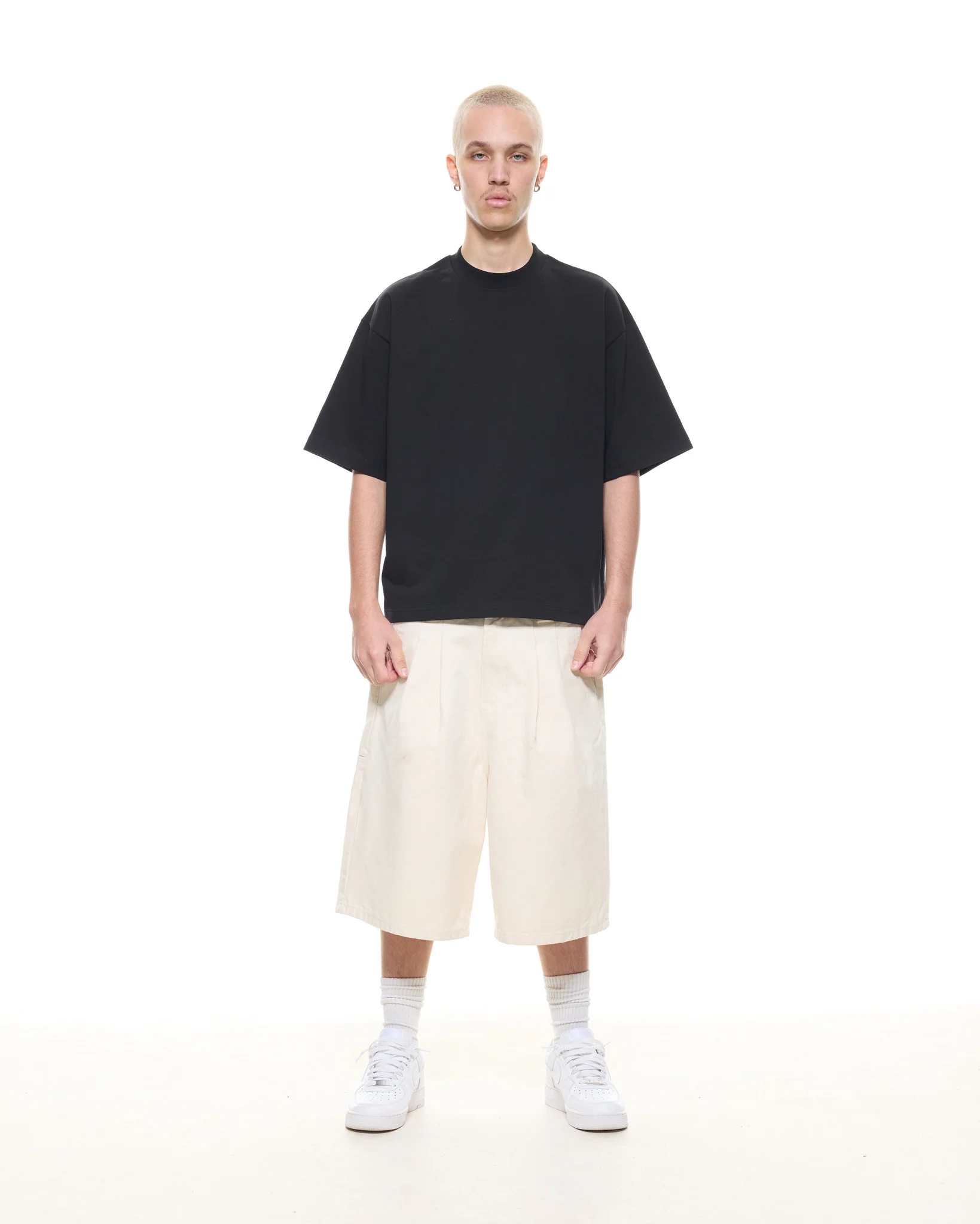 WORKWEAR SHORTS - ECRU - Image 3