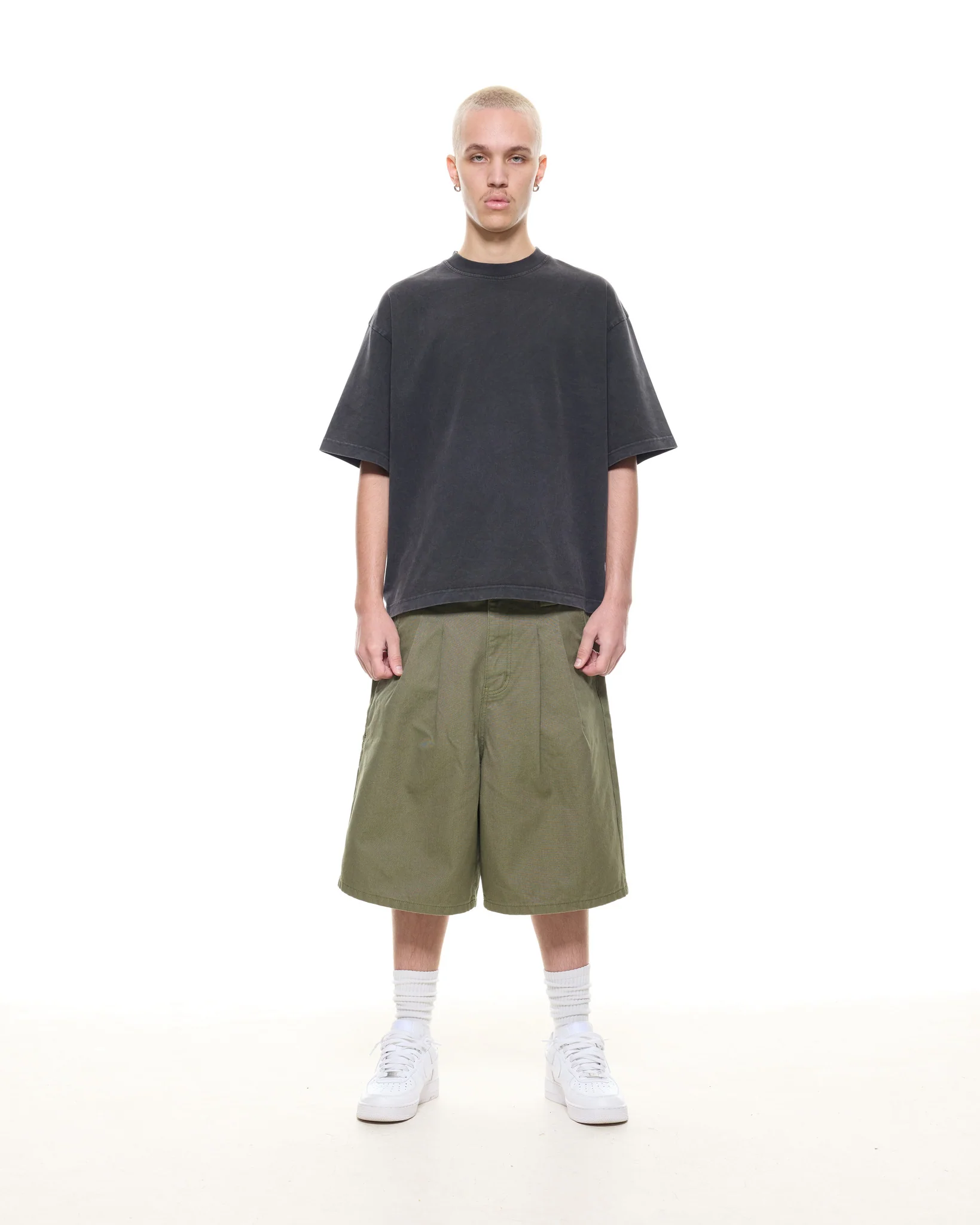WORKWEAR SHORTS - OLIVE - Image 3